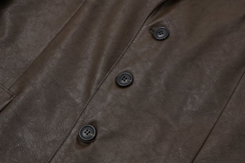 Over Single Leather Jacket (3color)