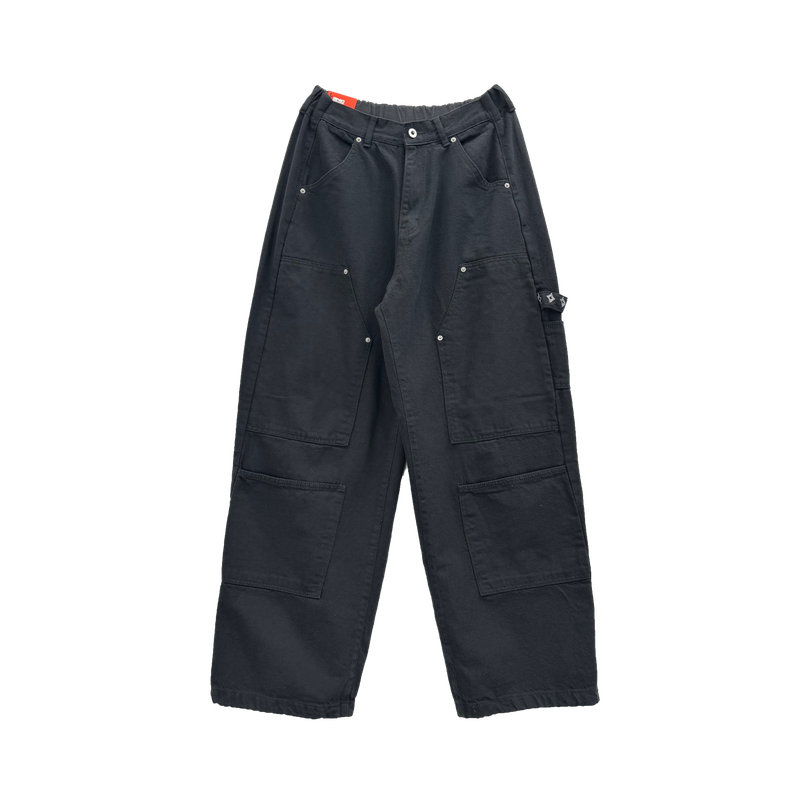 martin embroidered double-knee pants