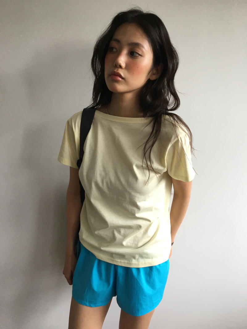 Neon button shorts (2color)