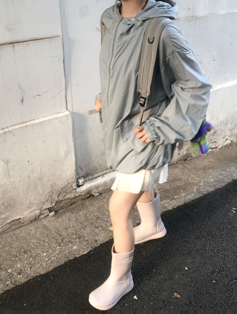 Summer Brick Hood Windbreaker