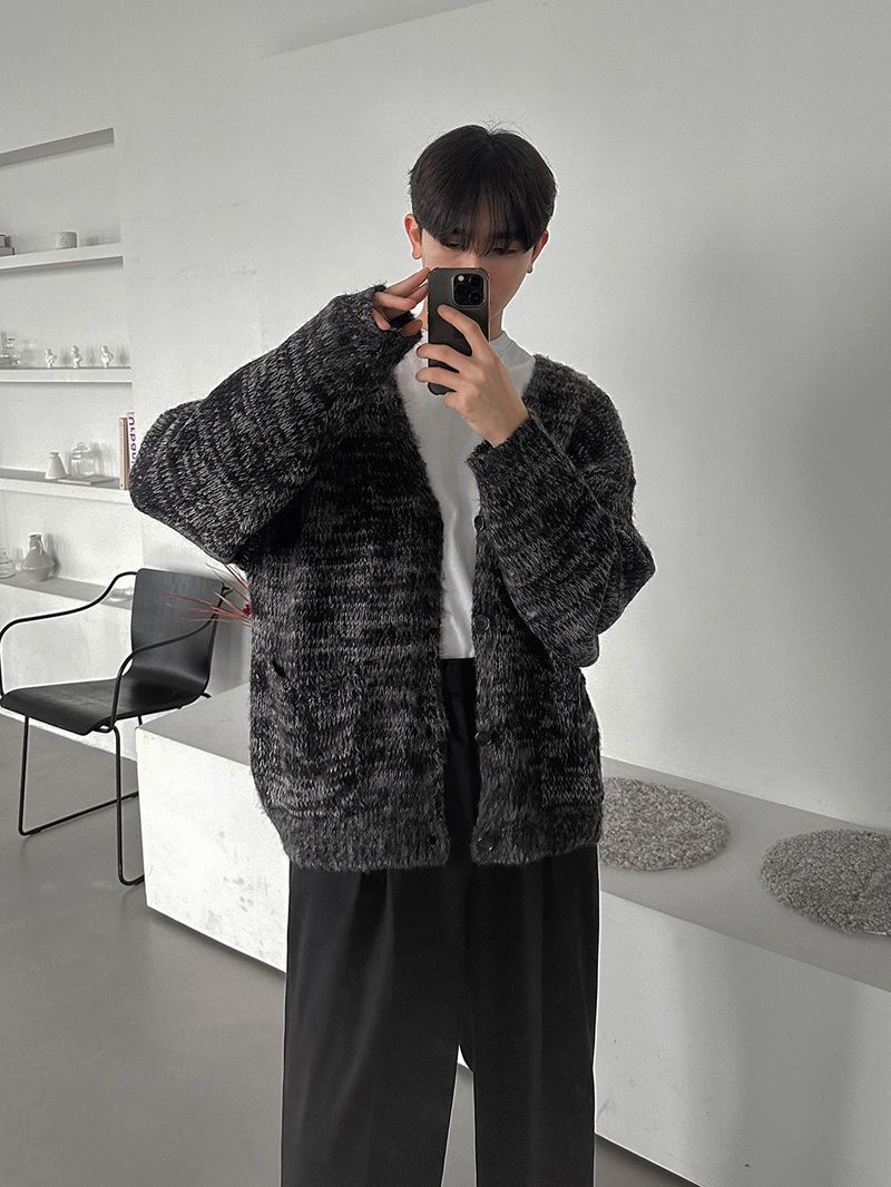 Acon Mohair Brush Cardigan (3color)