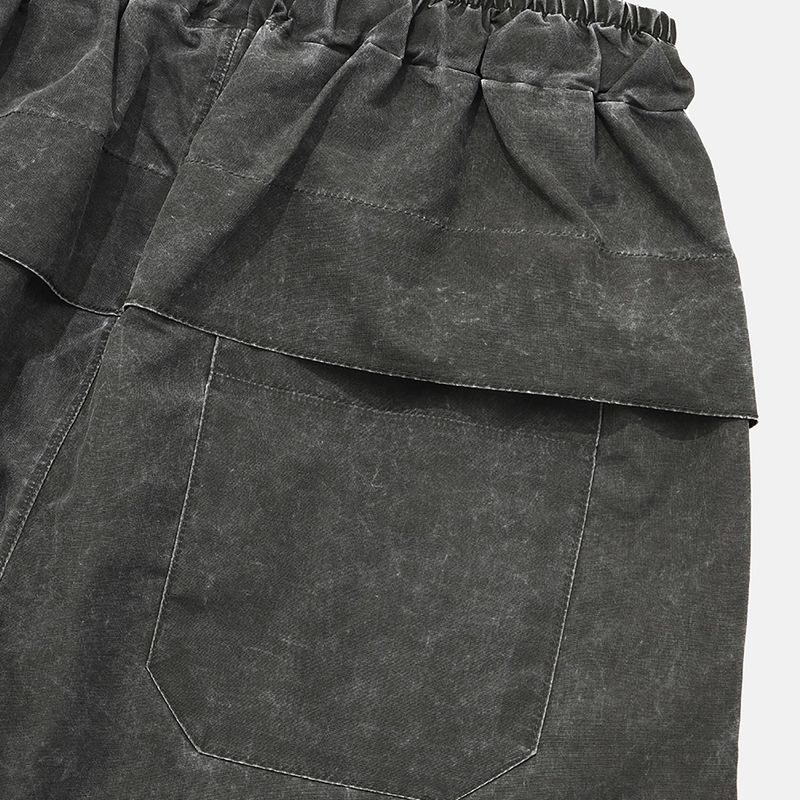 Pigment nylon pants / Black charcoal