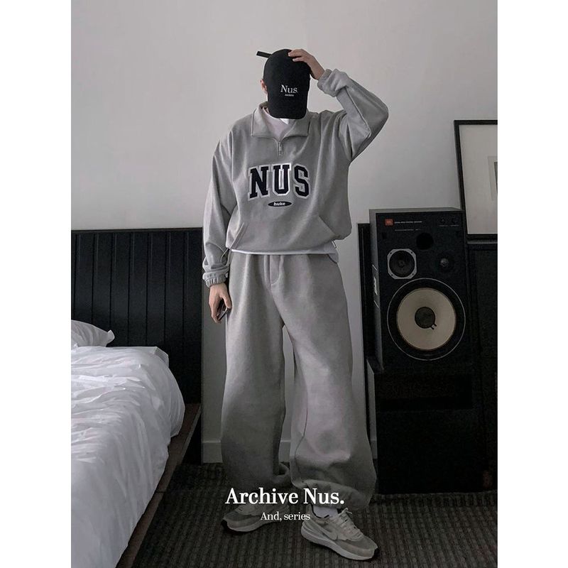 Huke x Nus. half zip-up