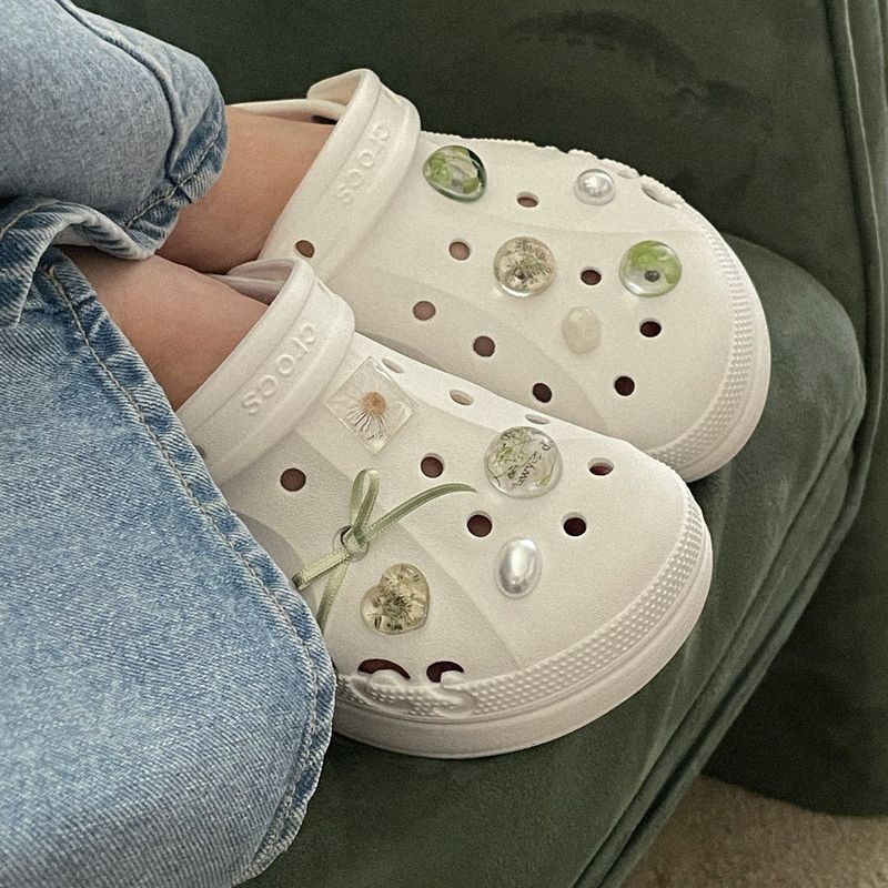 [made]vintage floural ver resin shoes charm set 