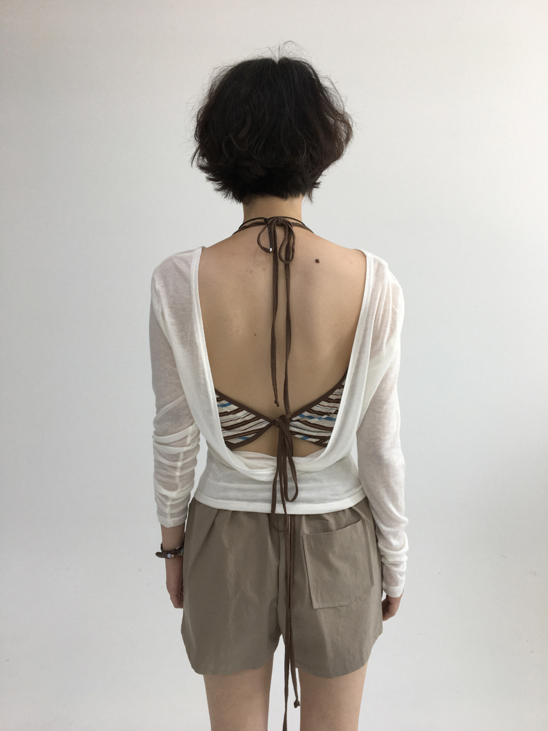 If Strap Halterneck Sleeveless (2color)