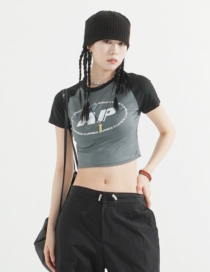 KIXI（キッシー）の「American Vintage Coloring Crop T-shirt（Tops）」