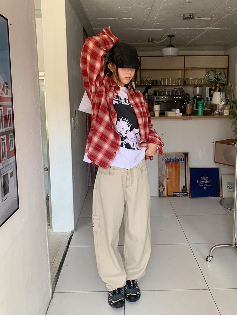 CREAM CHACK SHIRT (2C)