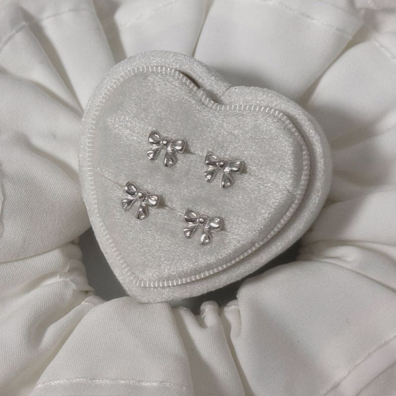 Silver 925 Ribbon earring