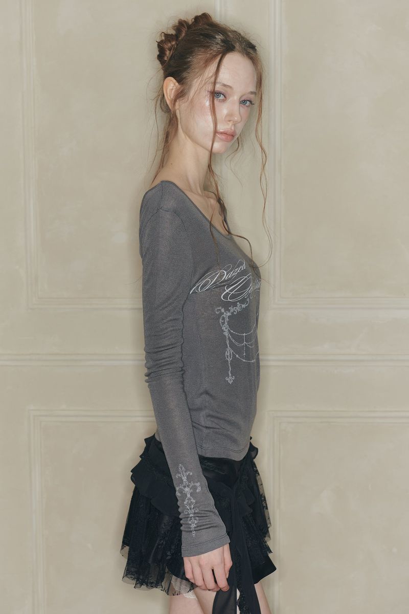 DUSK GRAPHIC TEE charcoal