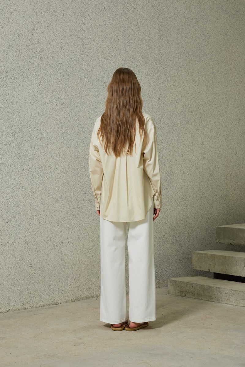 BRIGHT OVERSIZED SHIRT / BEIGE