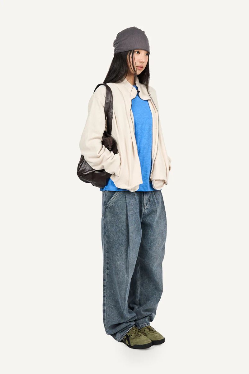 Soft Jersey Two-Way Zip-Up