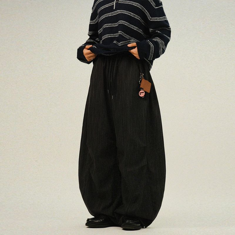 SEMIKAJI（セミカジ）の「AN Denim Stripe Balloon Banding Pants（Pants）」