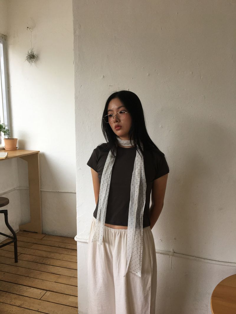 This dot scarf (3color)