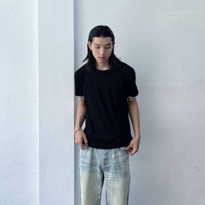 Structured Seam Rib Tee