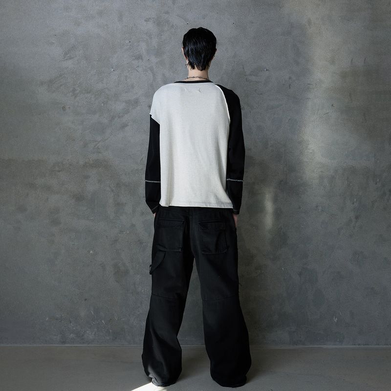 SLIP NECK BUTTON TOP
