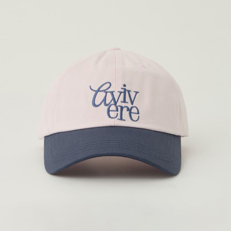 Avivere（アビベール）の「Avivere lettering cap Light pink navy（Hats）」