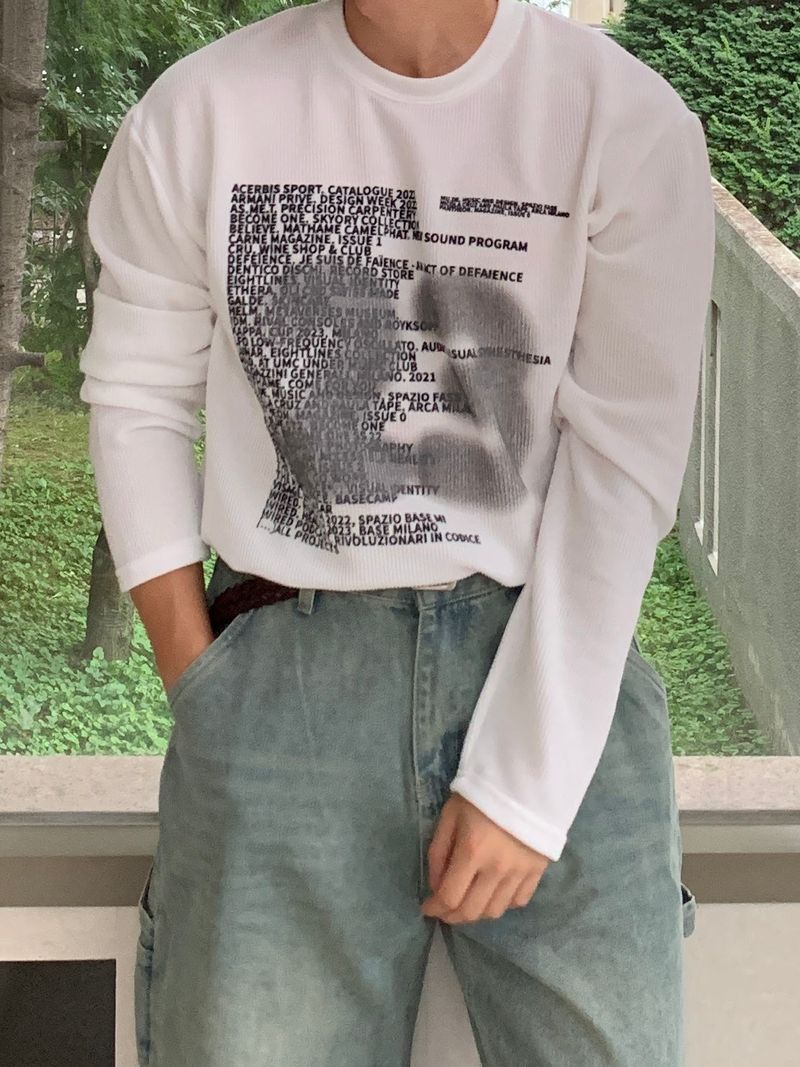 Mensfloor（メンズフロア）の「Number Round Knitwear（Tops）」