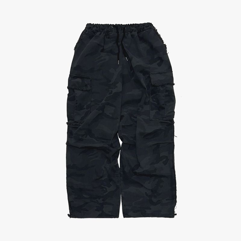 grunge camouflage cargo pants_charcoal