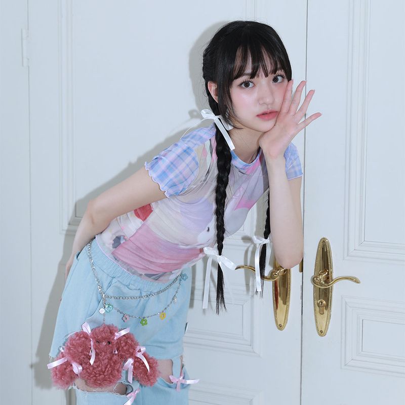 0 4 bunny check mesh top