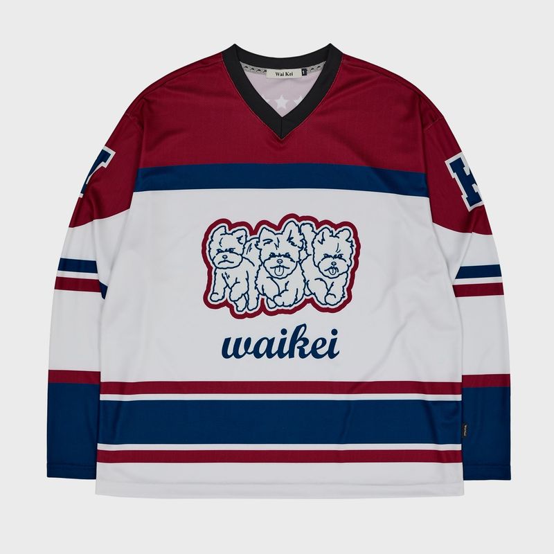 WaiKei(ワイケイ)の「Maltese Line Graphic Mesh Jersey Long Sleeve T-Shirt(Tops)」