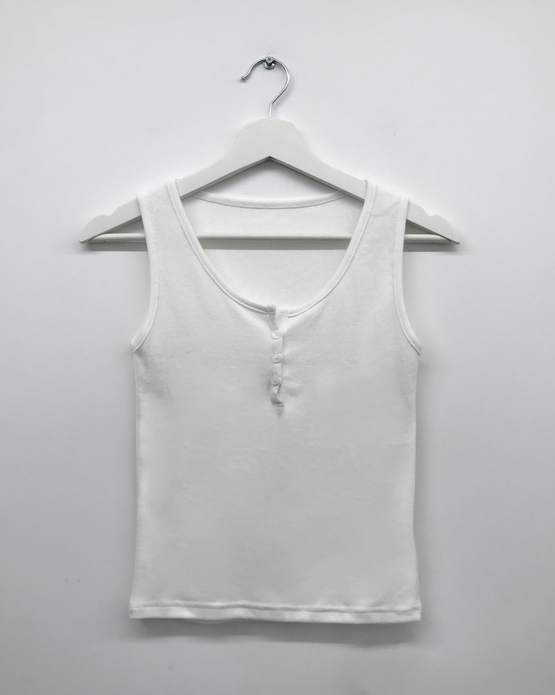ログヘンリーネックスリーブレストップス (5color)