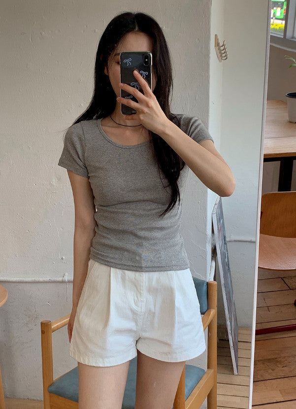 Simple & Basic Short Sleeve T-Shirt (9color)
