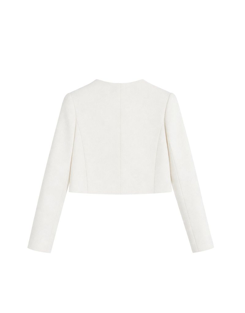 Spiral Classic Beaded Point Jacket White