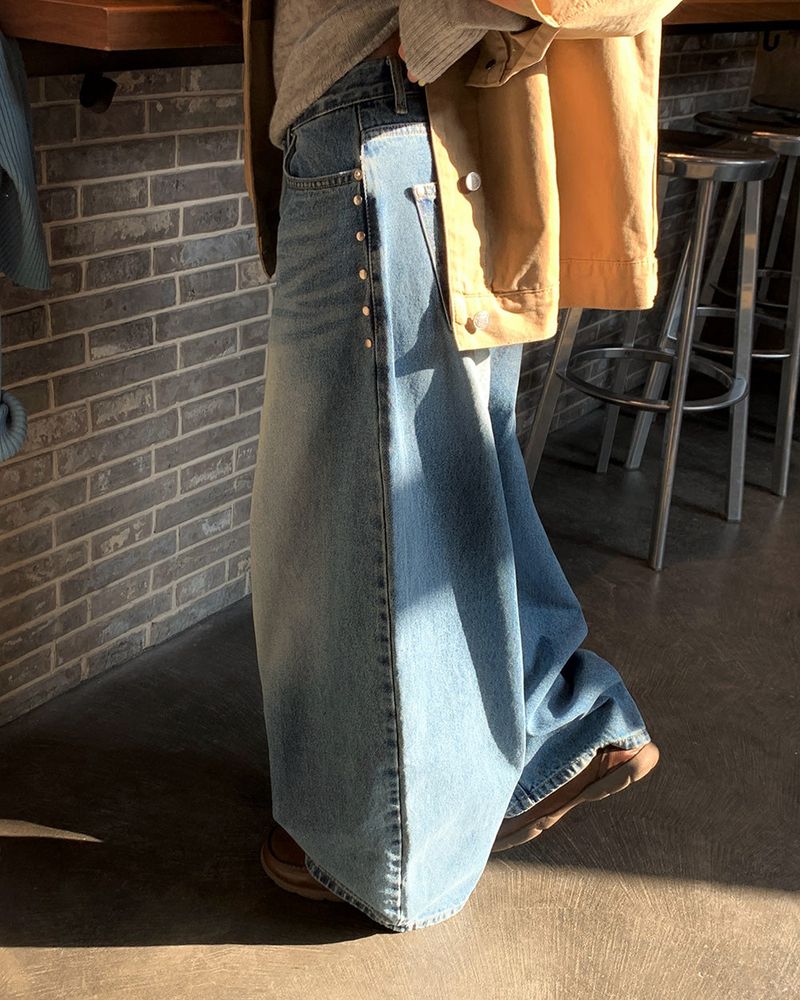 [ORIGINAL] PRESS BALLOON WIDE DENIM PANTS