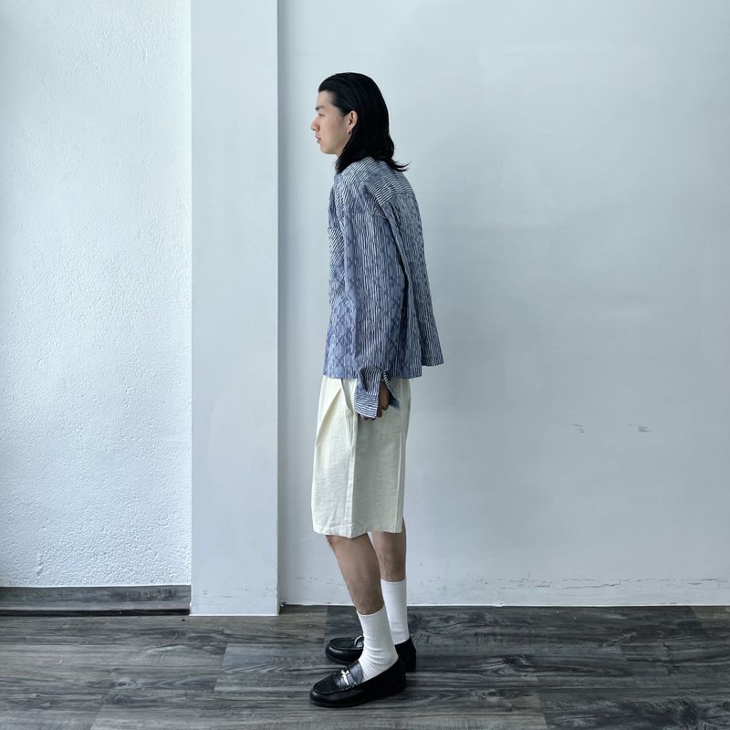 Ripple Texture Stripe Shirt