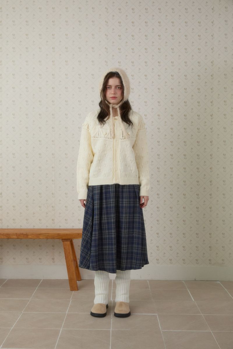 PINK PINEAPPLE（ピンクパイナップル）の「VINTAGE LONG CHECK GATHER SKIRT（Skirts）」