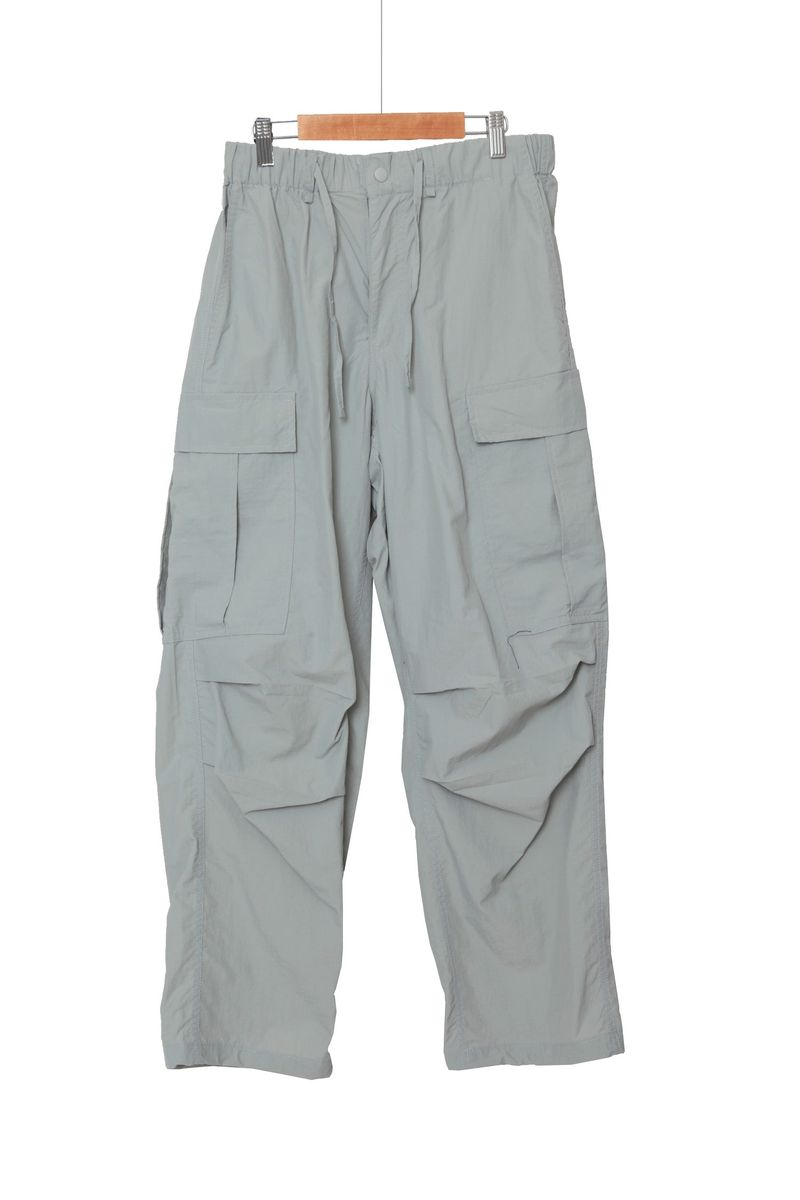 wide nylon cargo pants