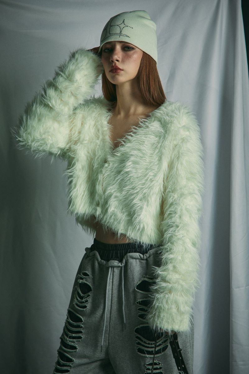 FUR CARDIGAN