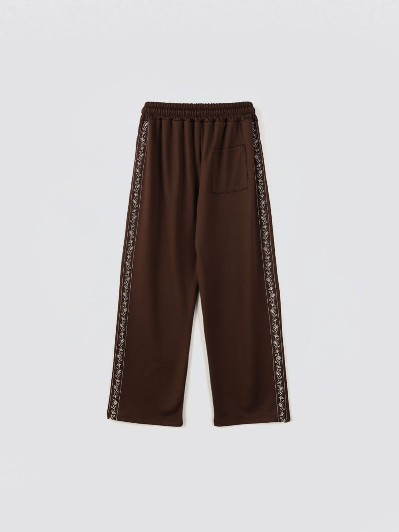 Embroidered Track Pants_Black