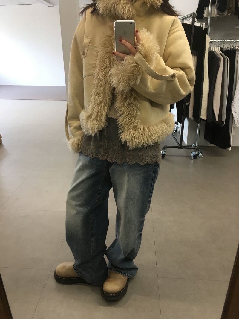 Side pinch sand denim (1color)