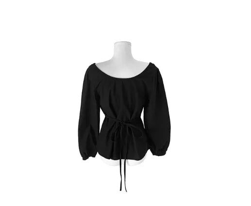Cory Pintuck Ribbon Long Sleeve Blouse