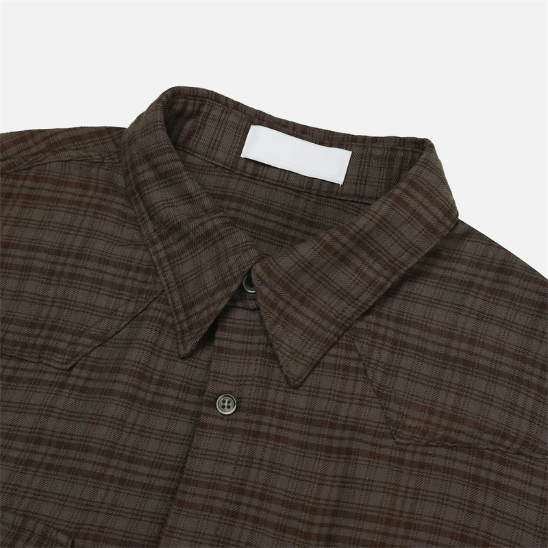 Ravi Raw-Edge Check Shirt (4 Colors)