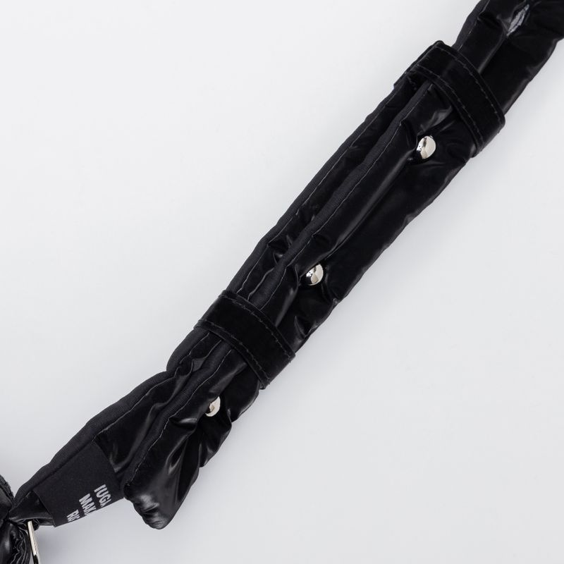 Knotted Micro Padding Bag (Glossy-Black)