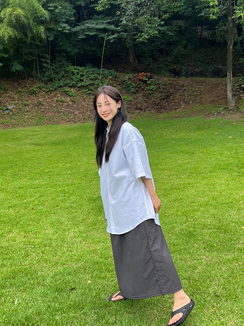 Pocket nylon string skirt