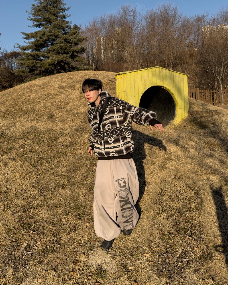 Elk Nordic Shearling Hood Jumper