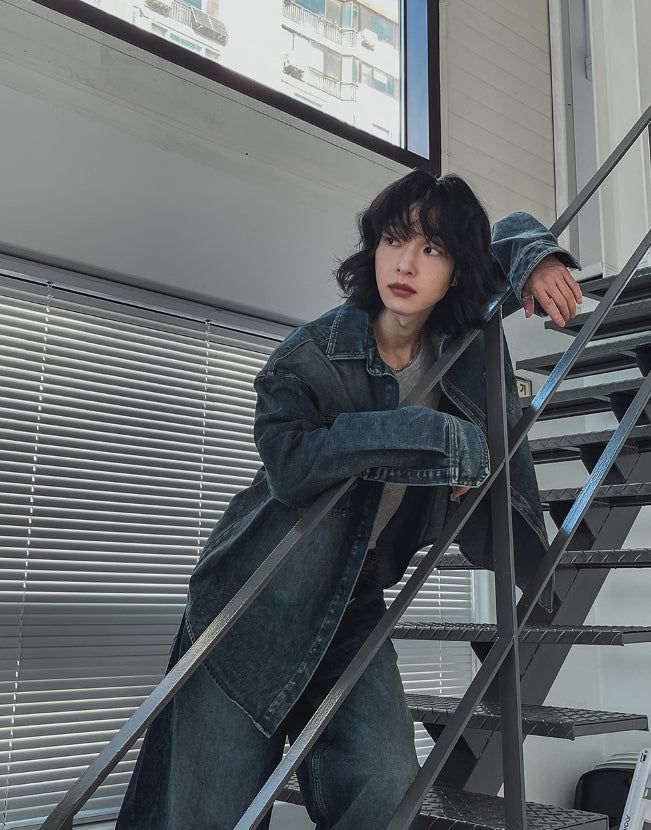 Hamb Work Patch Denim Shirt