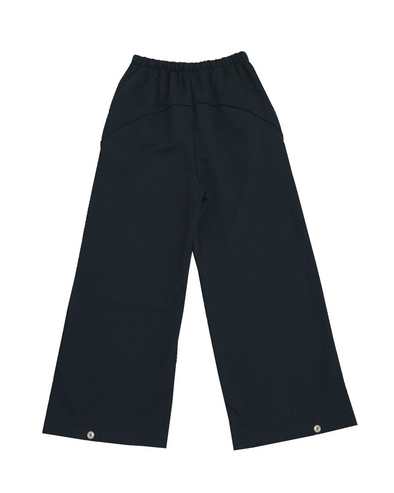 Snap curve sewat pants / black