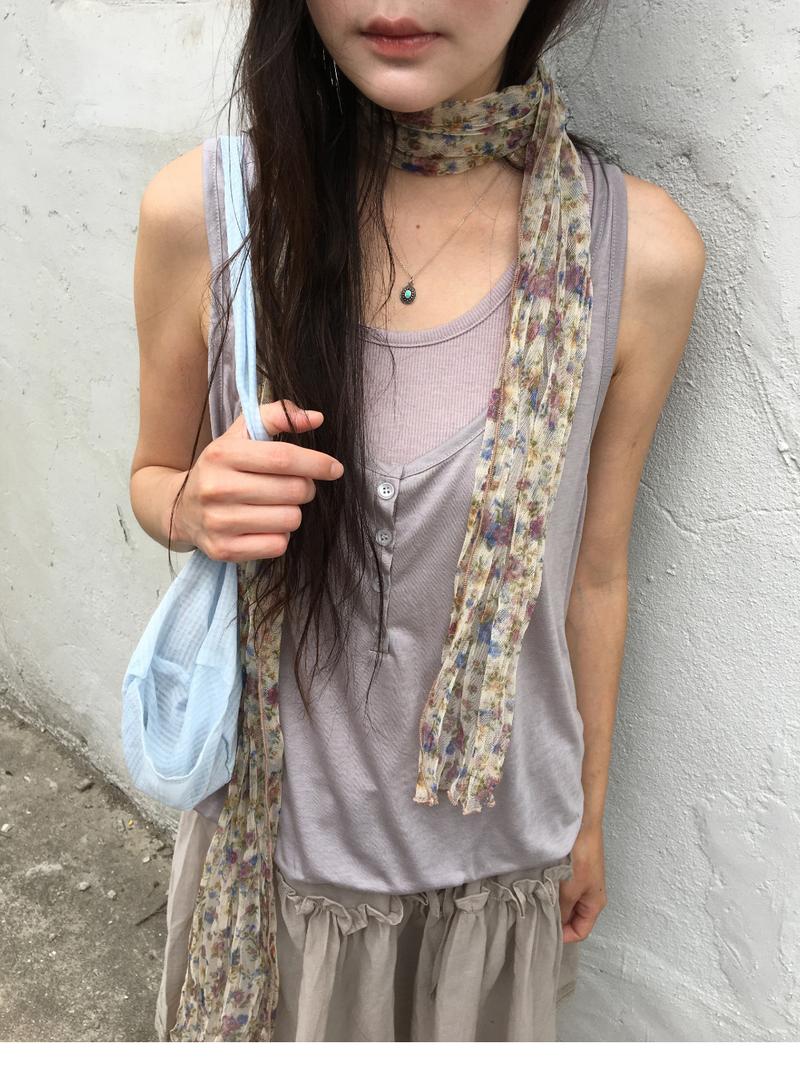 Airy Blossom Scarf (2color)