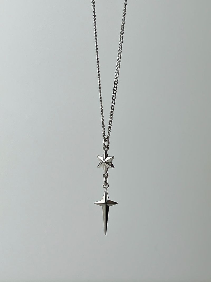 Fancy cross star necklace