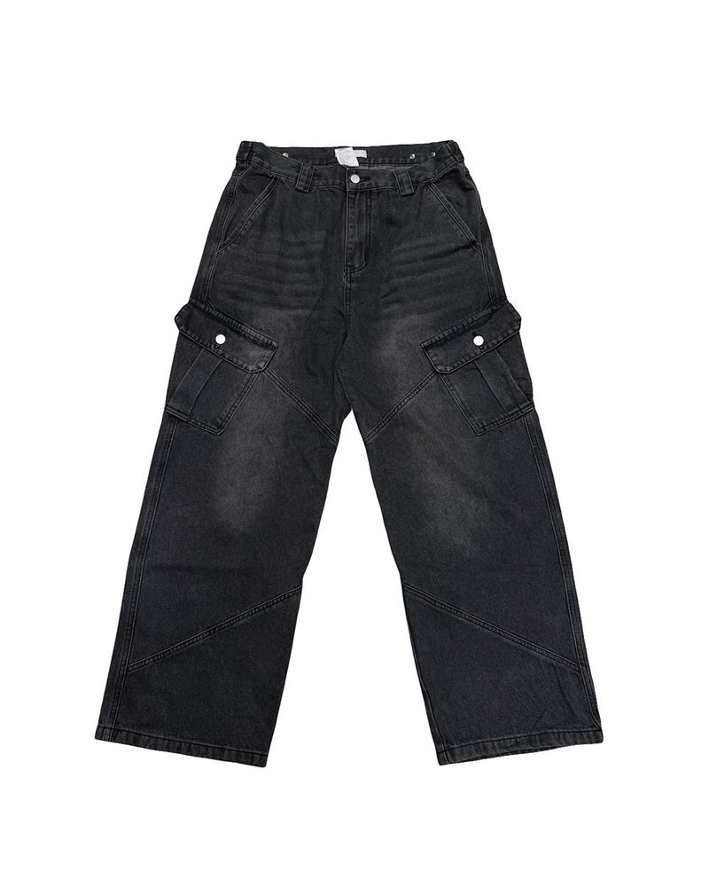 Curt Cut Cargo Wide Denim