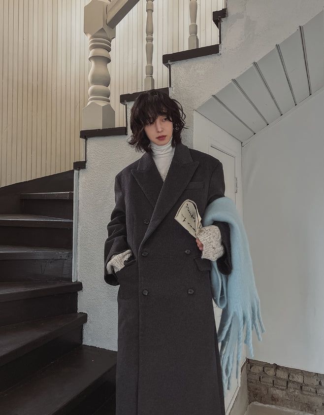 Leak damage wool double coat