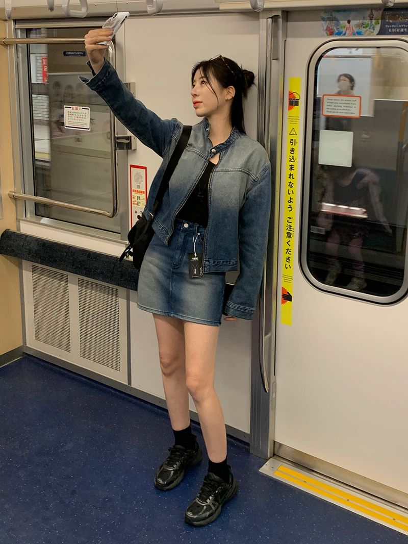 [MADE] Dune Y2K denim mini skirt