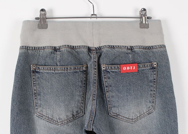 WASHING BANDING FLARE DENIM