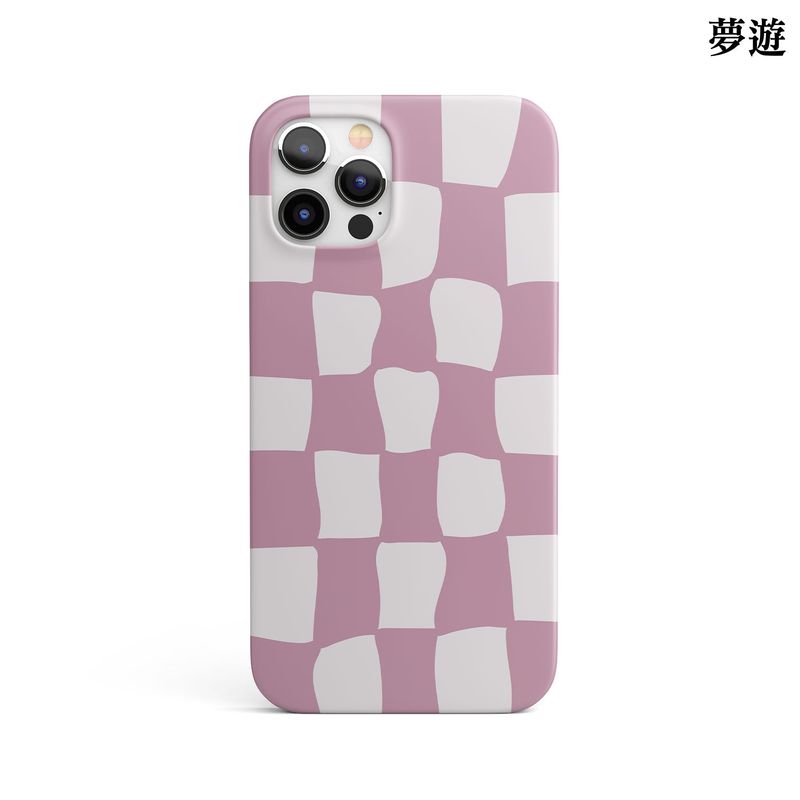 monguroom(モンユルーム)の「チェッカーボードグロッシーケース-pinkpowder(スマホグッズ/小物)」