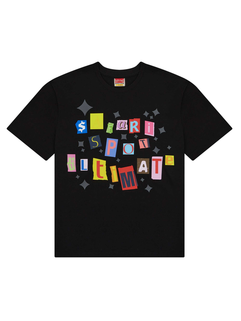 safarispot（サファリスポット）の「STICKERPACK TEE (BLACK)（Tops）」