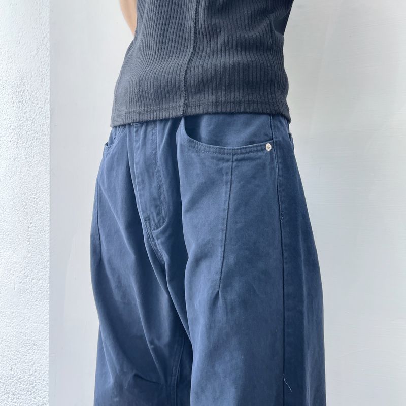 Deep Navy Volume Trousers